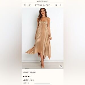 Petal & Pup Tan High Low Dress